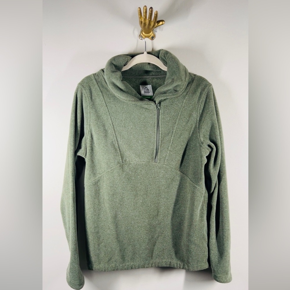 Alpine Design Green Fleece Pullover – Size L - Picture 2 of 9